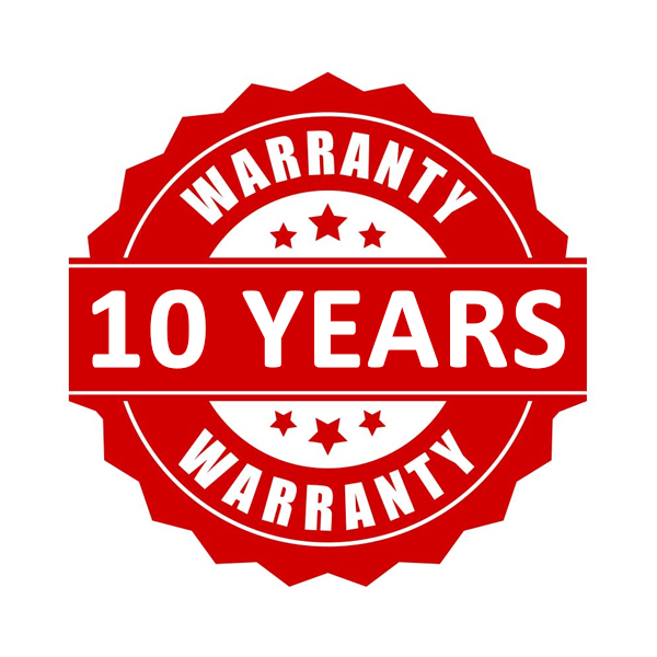 10 Years Warranty