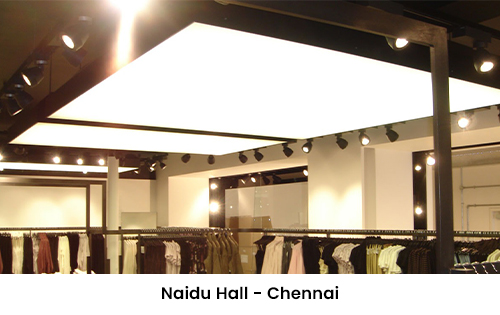 Naidu Hall Chennai stretch ceiling